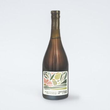 סנדרייה - סיידר אלכוהולי אגס מתובל במרווה, עלי ורדים והל | 750 מ"ל