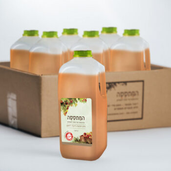 ארגז מיץ טבעי | תפוח ג׳ינג׳ר לימון | 2 ליטר